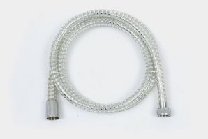 高品质塑料透明PVC银圈管淋浴软管TUV/ACS认证